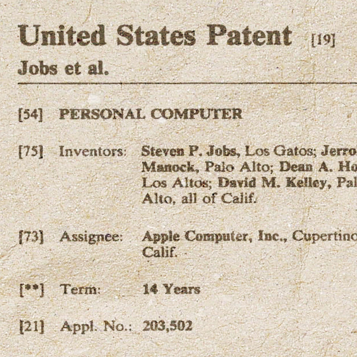 The Apple III 1983 Patent Pended Retro Poster - 24" x 36"