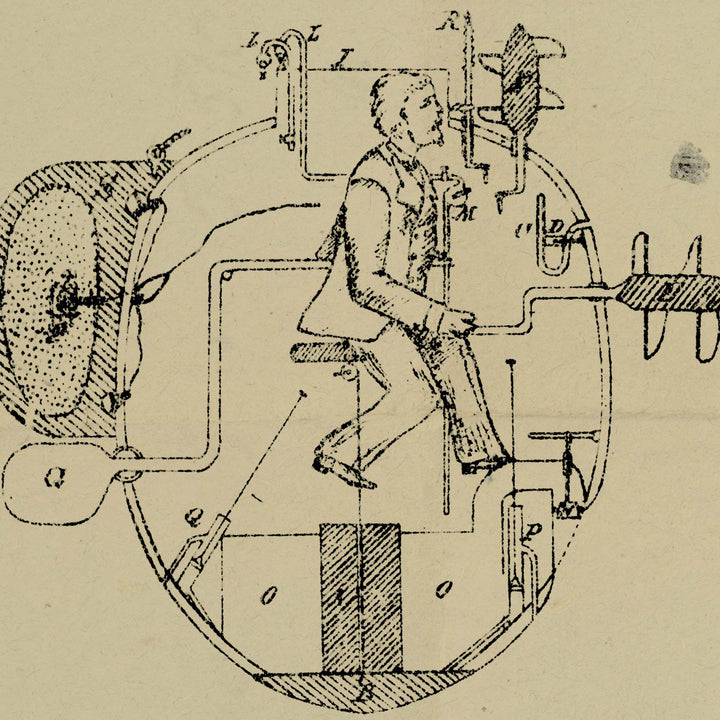 Bushnell's American Turtle Retro Poster - 36" x 24"