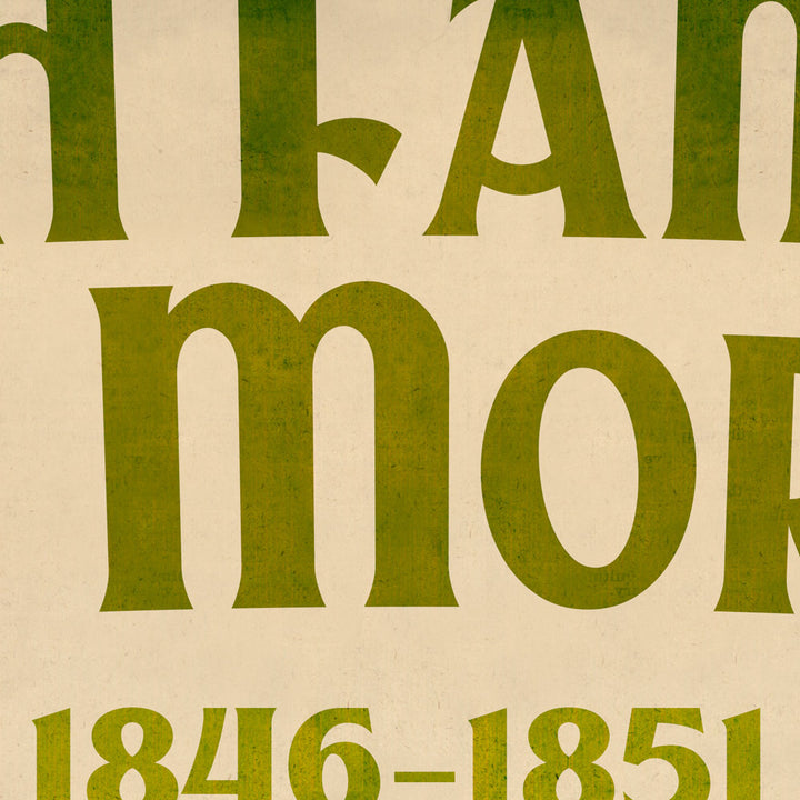 Famine Excess Mortality Retro Poster - 24" x 36"