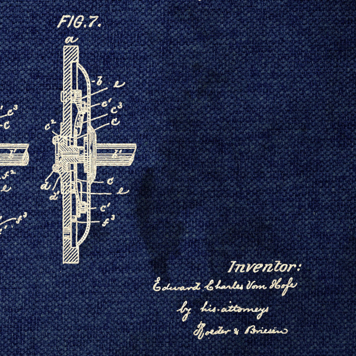 Fishing Reel Patent Pended 1896 Retro Poster - 24" x 36"