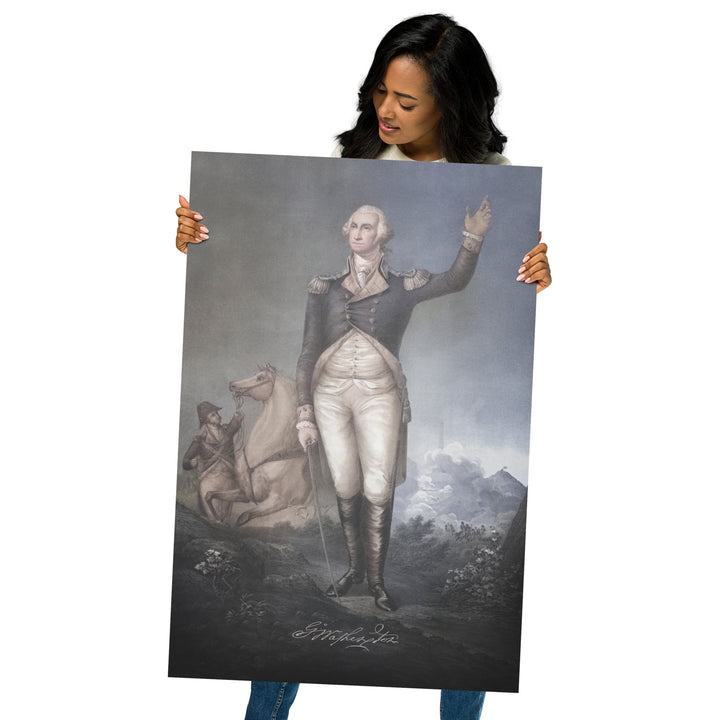 George Washington Portrait Retro Poster - 24" x 36"