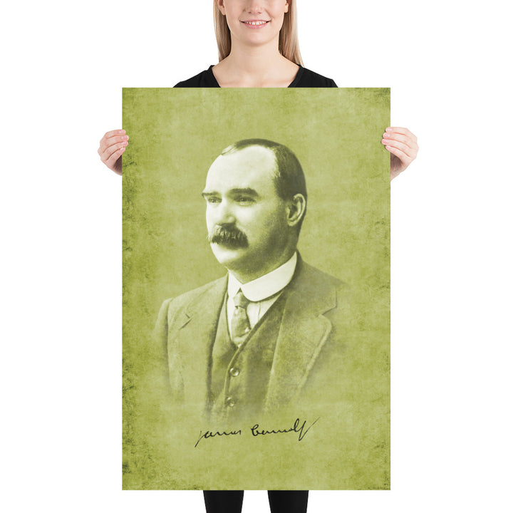 Irish Republican James Connolly Retro Poster - 24" x 36"