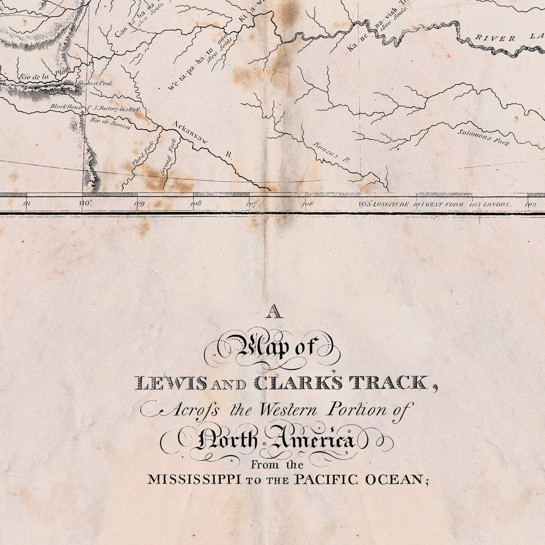 The Lewis & Clark Retro Poster - Old West Poster Collection