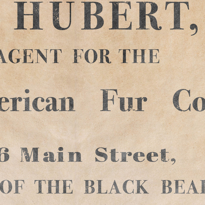 North American Fur Company Retro Poster - Old West Poster Collection