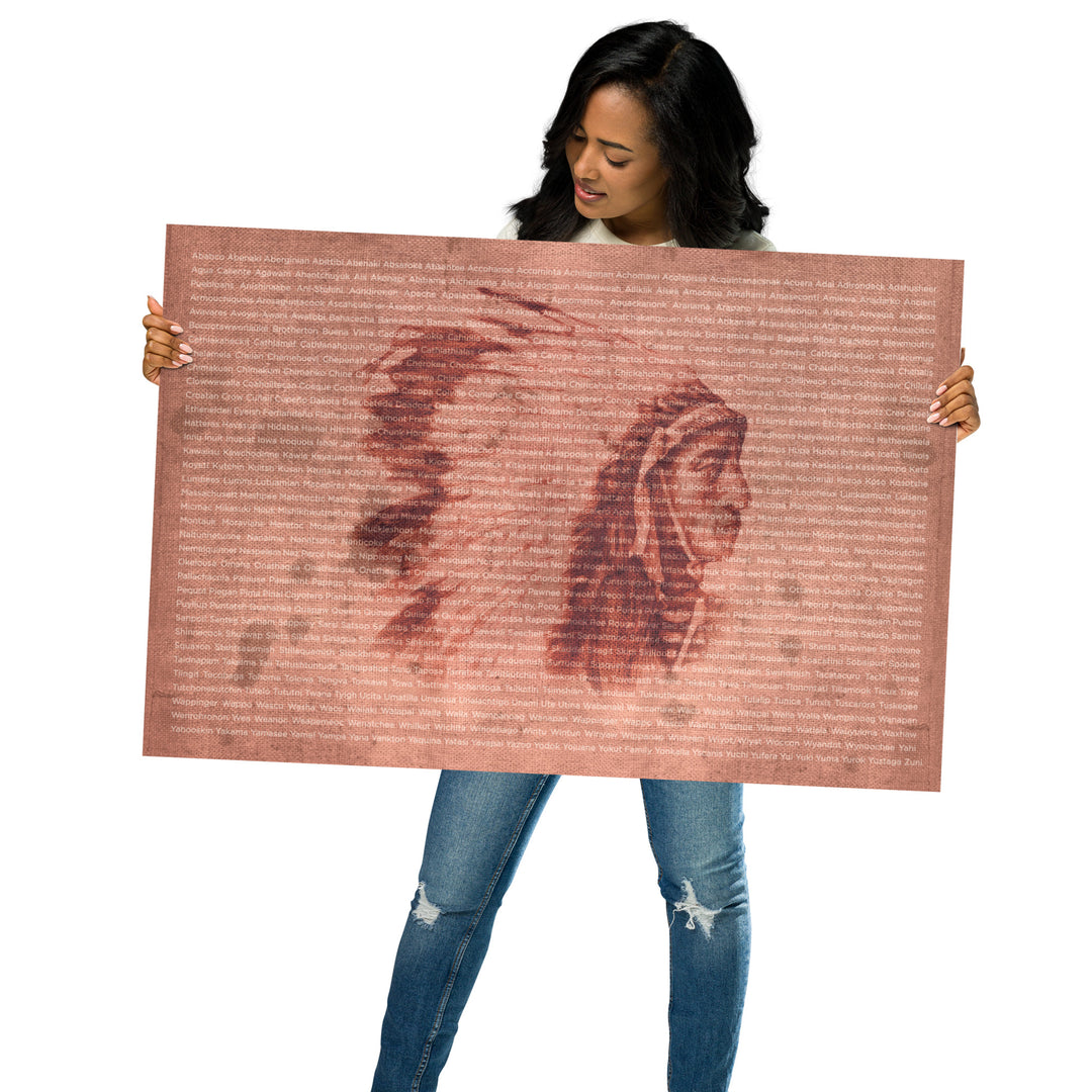 The 500 Nations Retro Poster - 36" x 24"