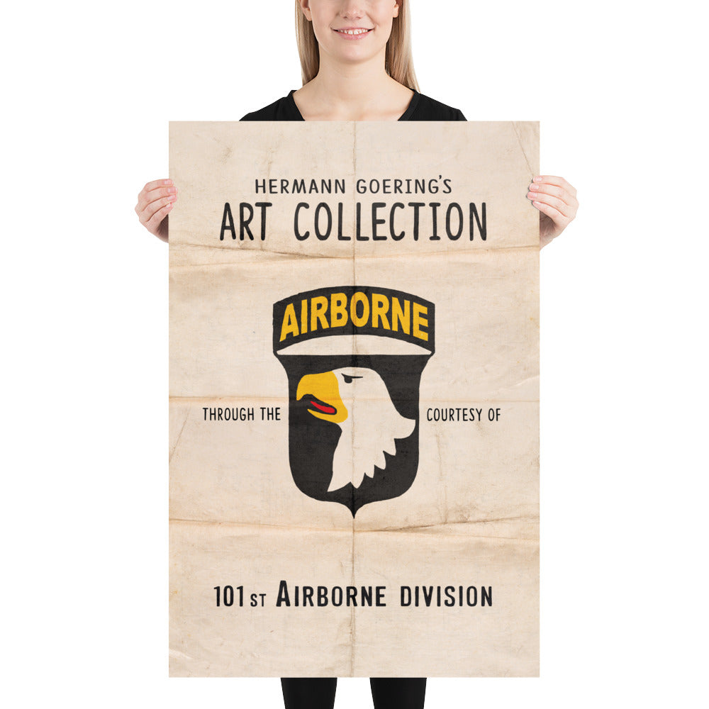 The Art Collection Of The 101st Airborne Retro Poster - 24" x 36'