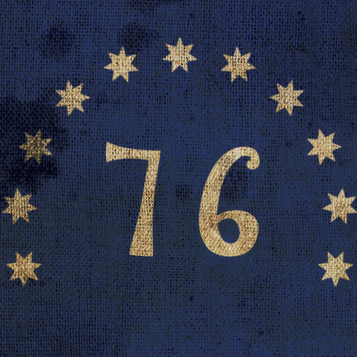 The Bennington 76' Flag Retro Poster - 36" x 24"