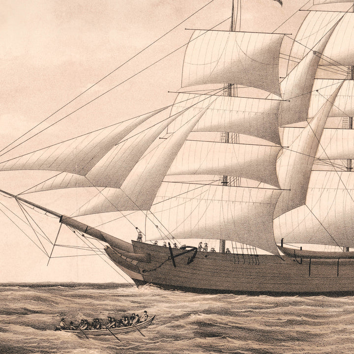 The Fenian Catalpa Rescue of 1876 Retro Poster - 36" x 24"