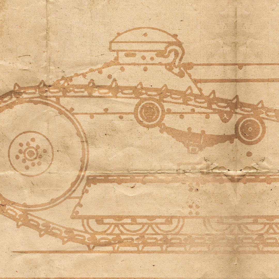 The Ford 3-Ton M1918 Tank Retro Poster - 24" x 36" ww1