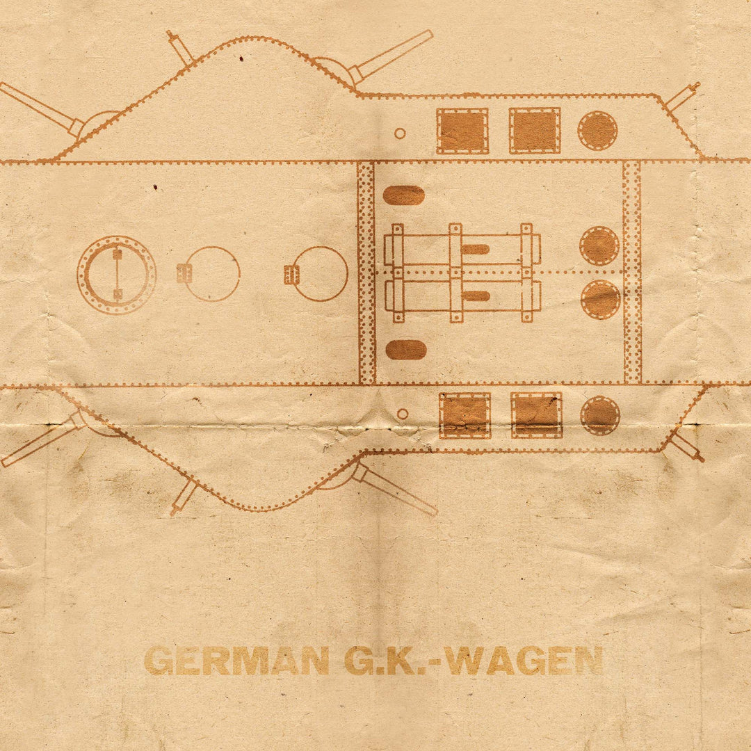 The German GK-Wagen Tank Retro Poster - 24" x 36"