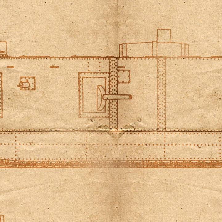 The German GK-Wagen Tank Retro Poster - 24" x 36"