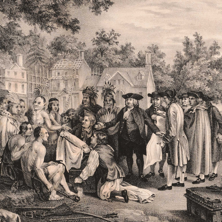 The Great Penn Treaty Of 1862 Retro Poster - 24" x 36"