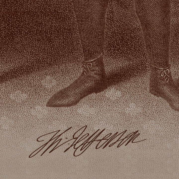 Thomas Jefferson Portrait Retro Poster - 24" x 36"