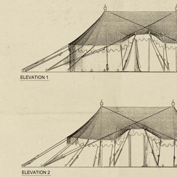 Washington's 1776 Sleeping Marquee Retro Poster - 36" x 24"