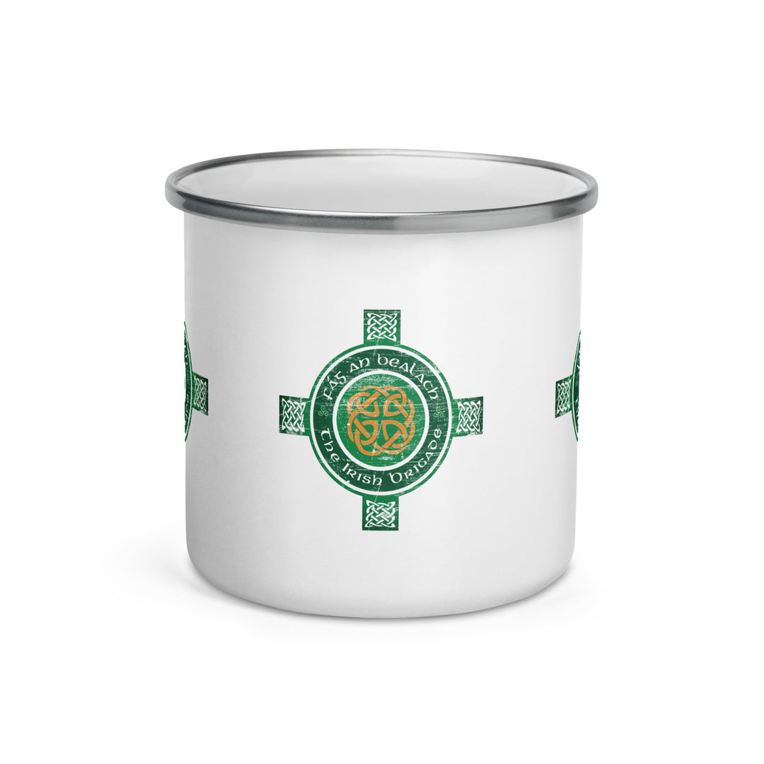 The Irish Brigade Fág An Bealach Enamel Retro Mug - 12oz