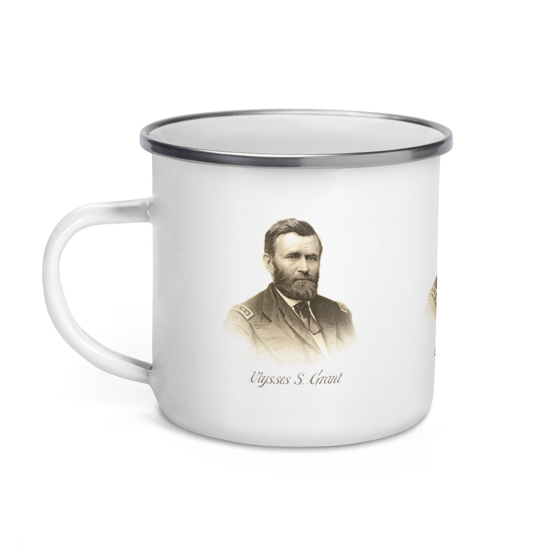 The Ulysses S. Grant Enamel Retro Mug (12 oz)