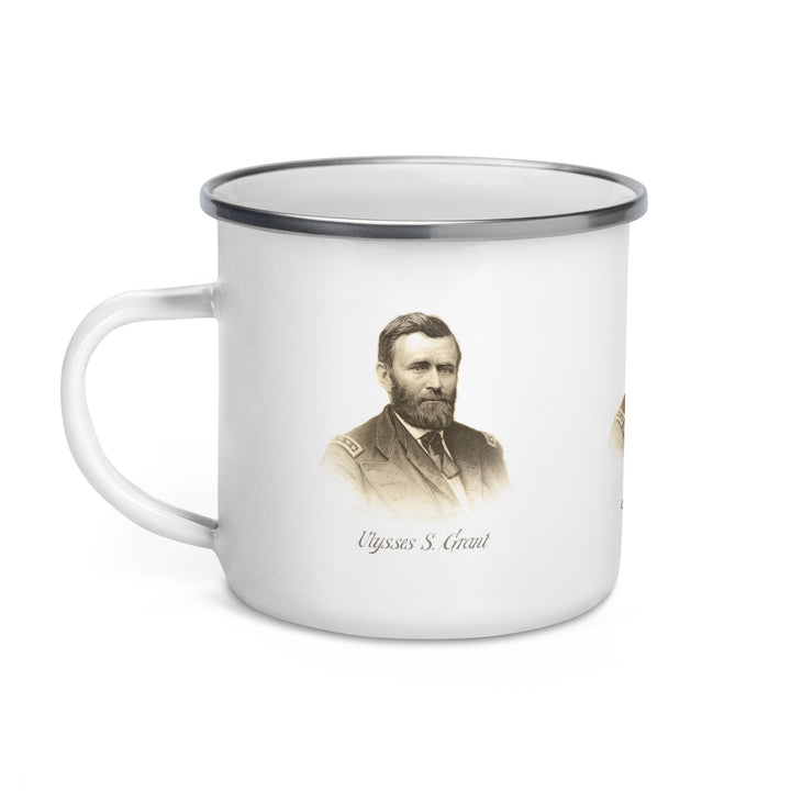 The Ulysses S. Grant Enamel Retro Mug (12 oz)