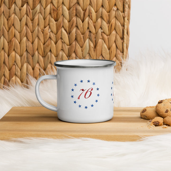 The 1776 Enamel Retro Mug (12 oz)
