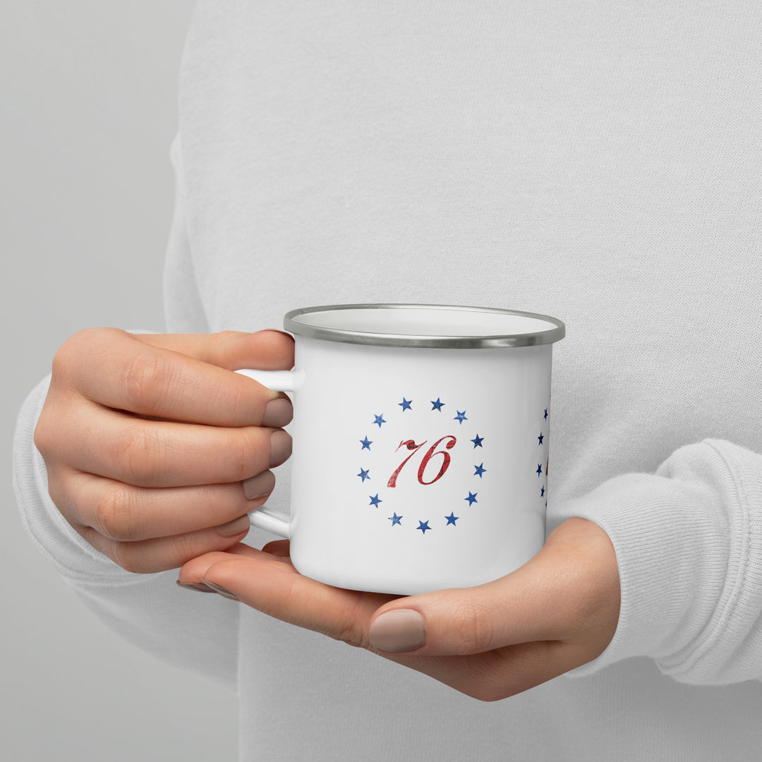 The 1776 Enamel Retro Mug (12 oz)