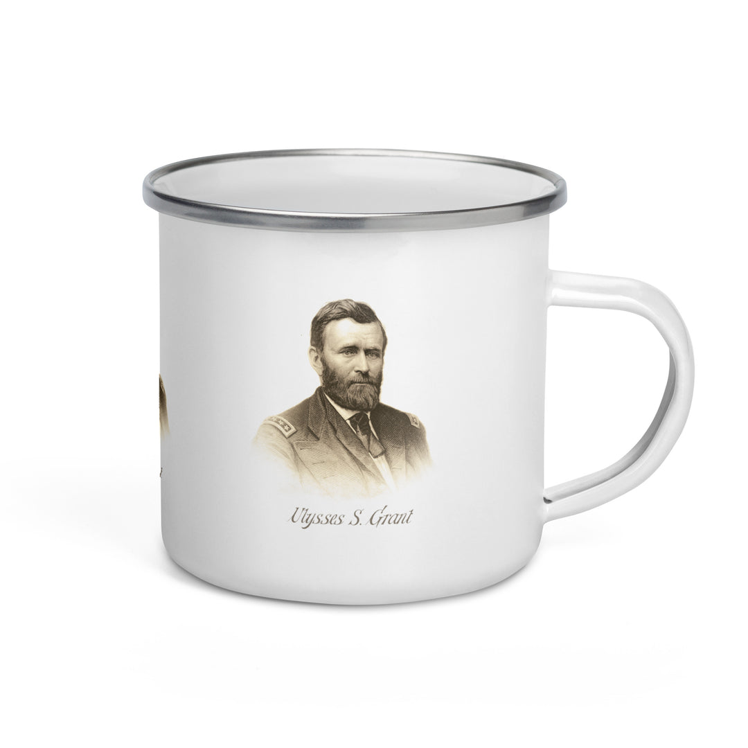 The Ulysses S. Grant Enamel Retro Mug (12 oz)