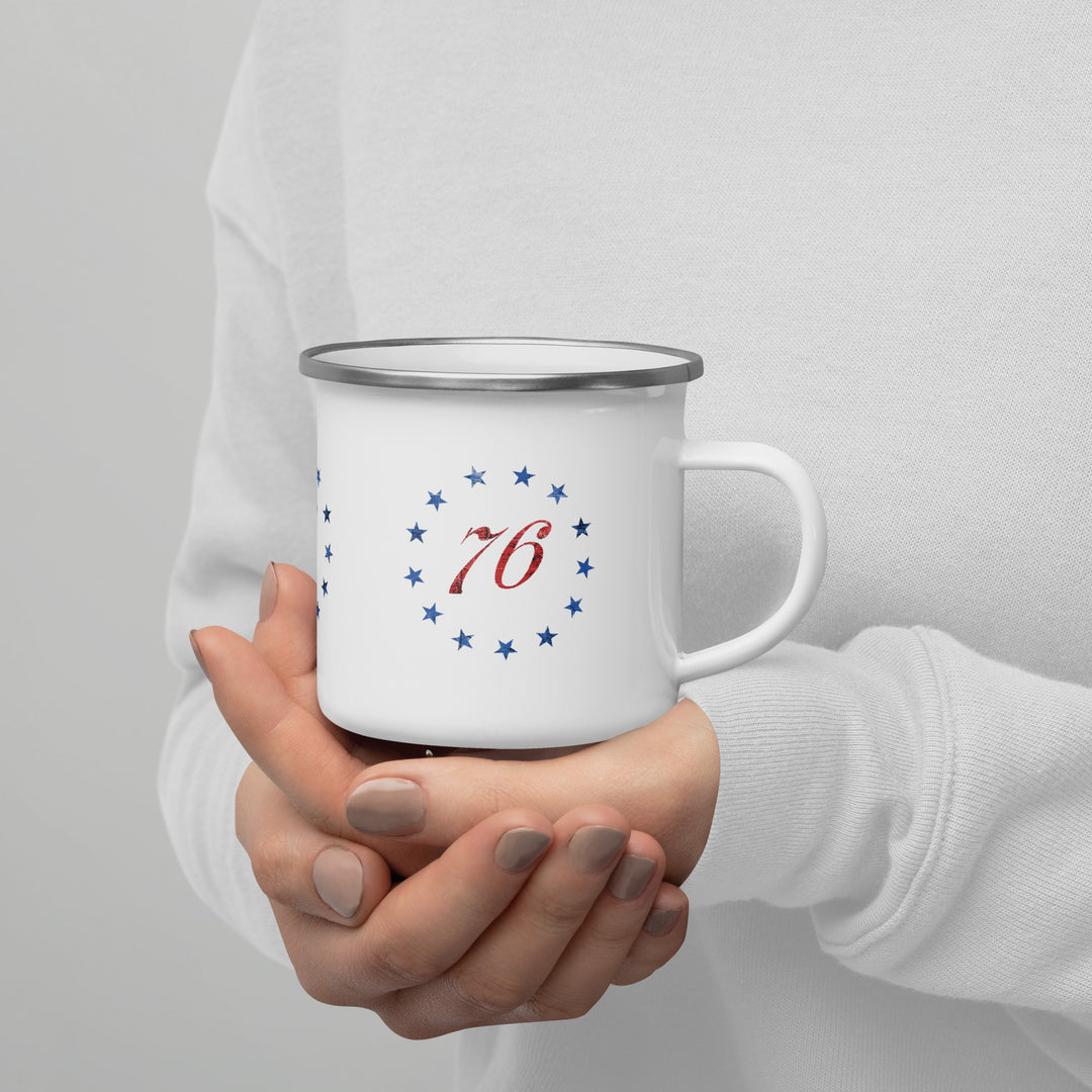 The 1776 Enamel Retro Mug (12 oz)