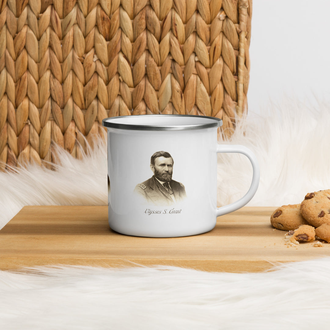 The Ulysses S. Grant Enamel Retro Mug (12 oz)
