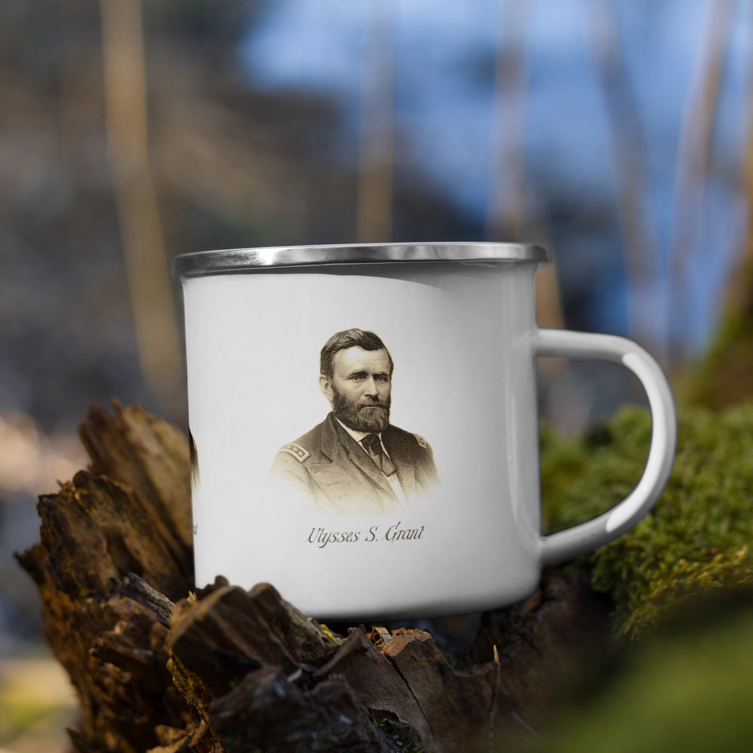 The Ulysses S. Grant Enamel Retro Mug (12 oz)