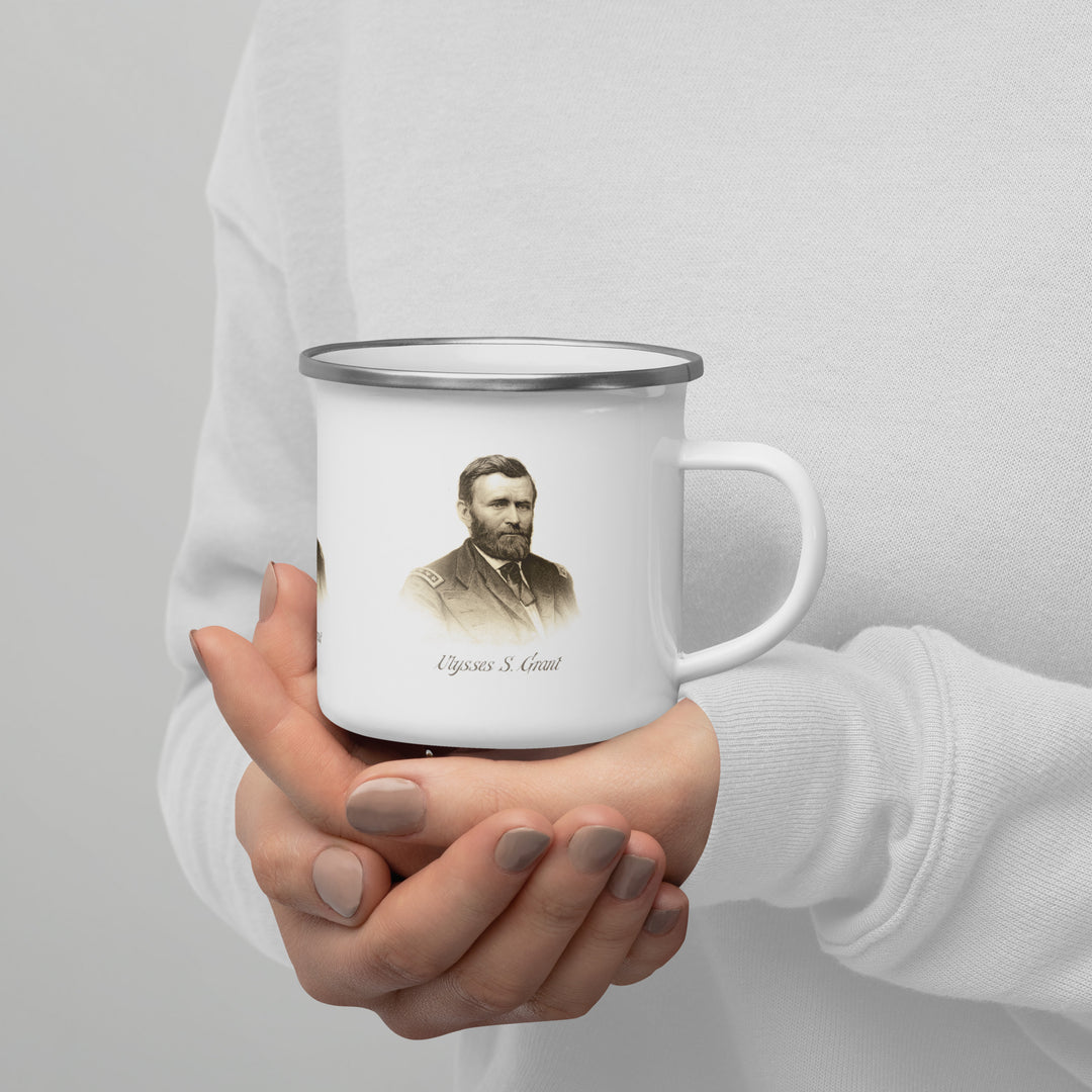 The Ulysses S. Grant Enamel Retro Mug (12 oz)