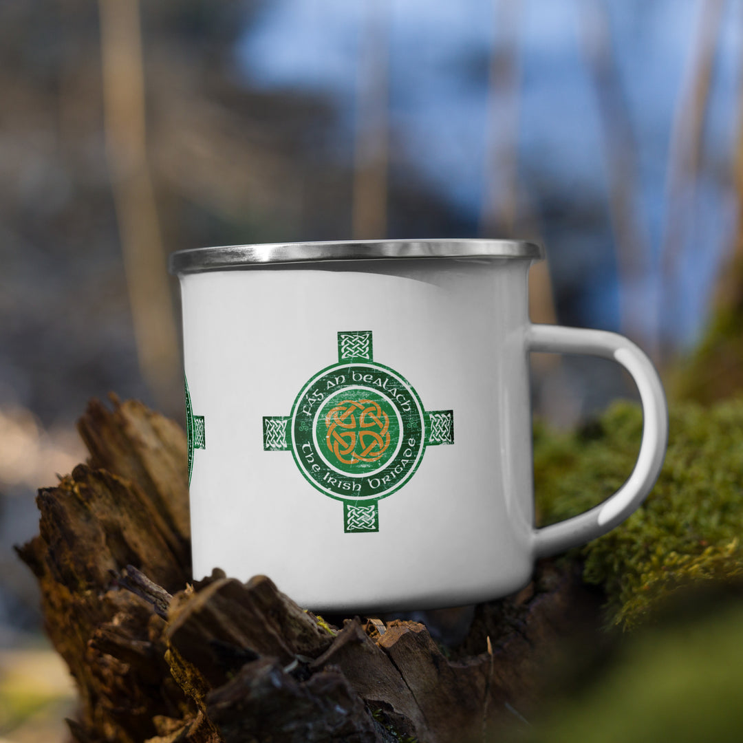 The Irish Brigade Fág An Bealach Enamel Retro Mug - 12oz