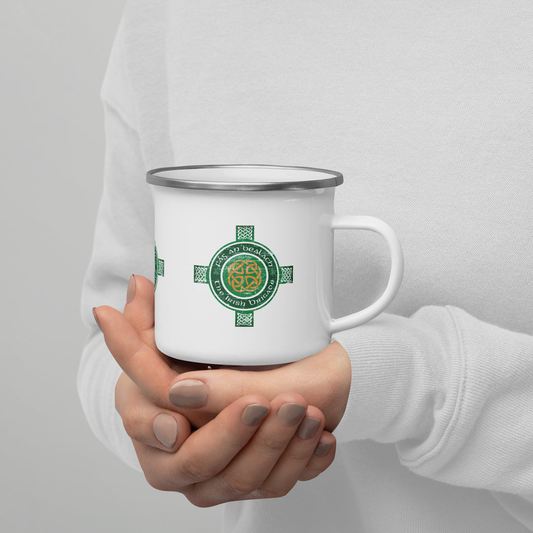 The Irish Brigade Fág An Bealach Enamel Retro Mug - 12oz