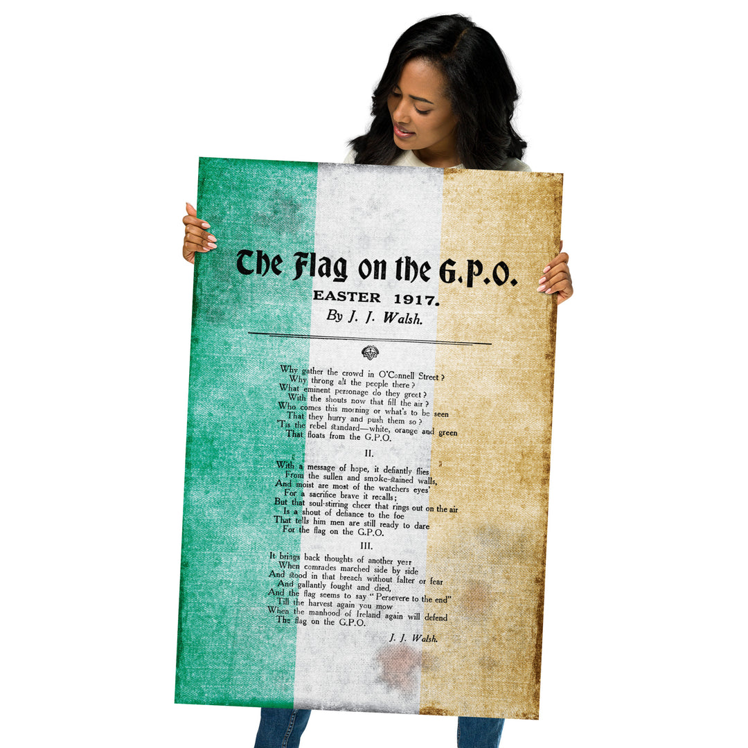 The Flag On The G.P.O. Retro Poster - 24" x 36"