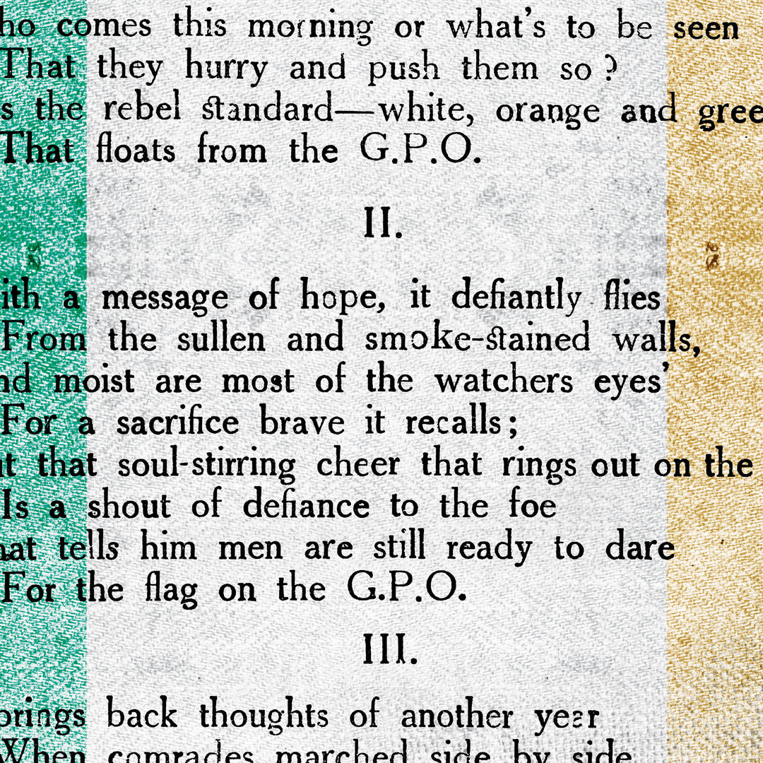 The Flag On The G.P.O. Retro Poster - 24" x 36"