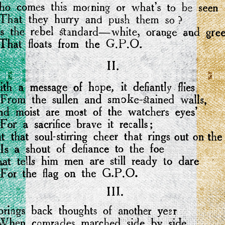 The Flag On The G.P.O. Retro Poster - 24" x 36"