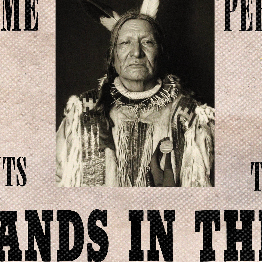Indian Land For Sale Retro Poster - 24" x 36"