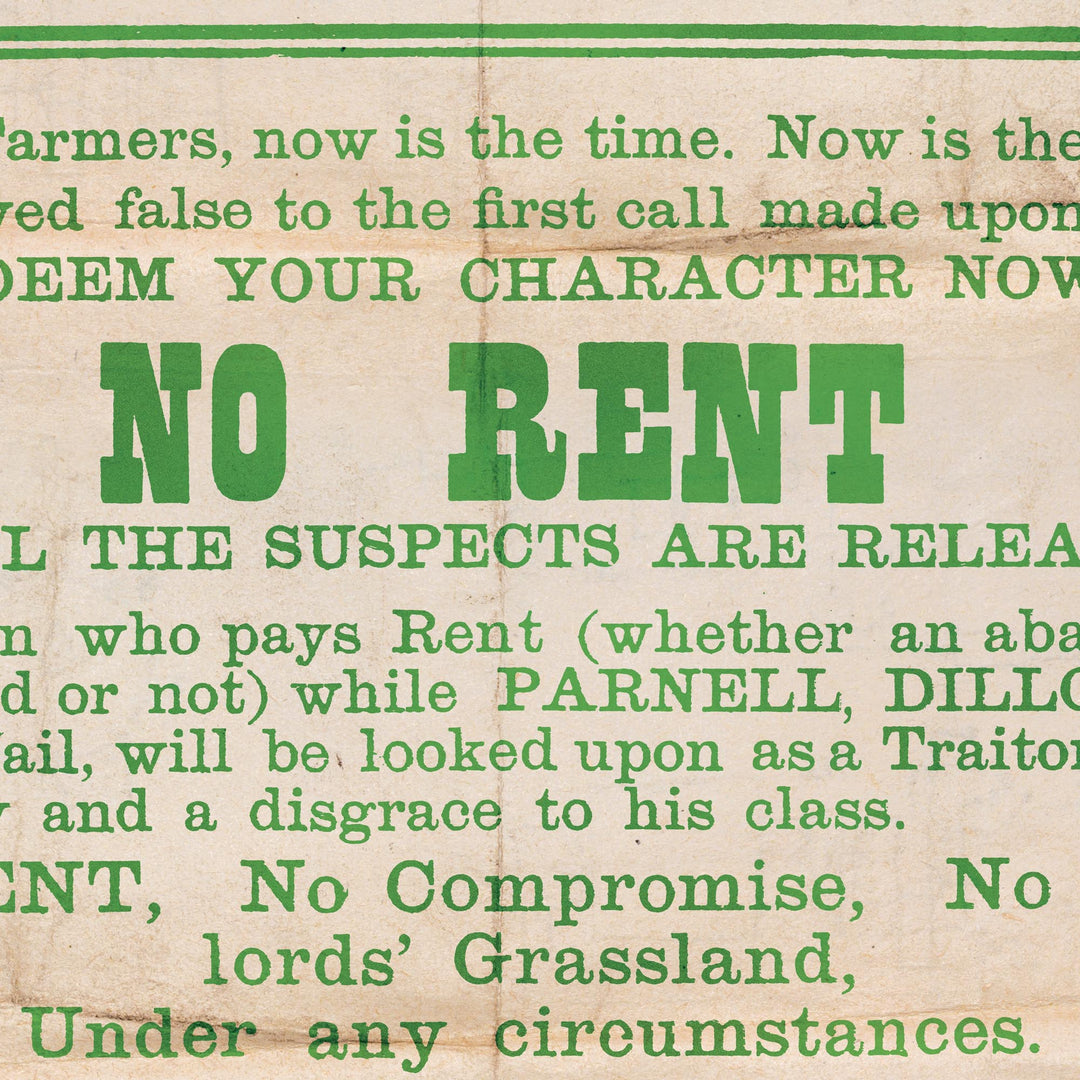 The Irish Land League Retro Poster - 24" x 36"