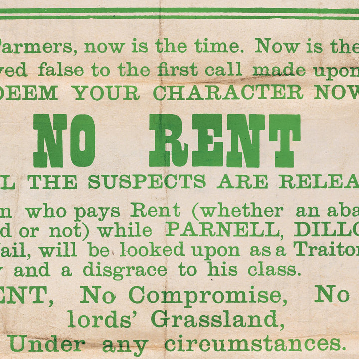 The Irish Land League Retro Poster - 24" x 36"