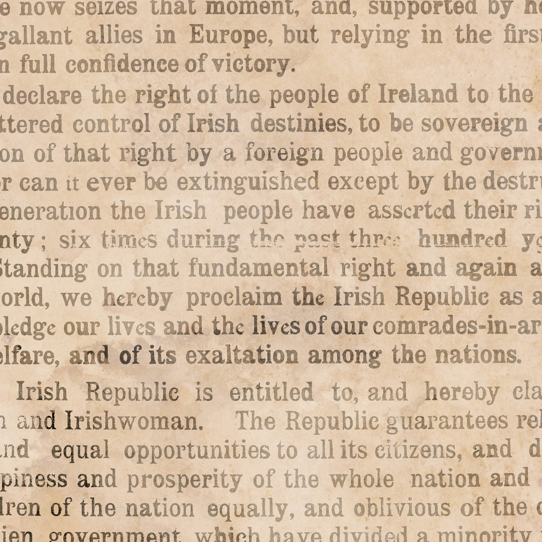 The Proclamation Of The Irish Republic Retro Poster - 24" x 36"