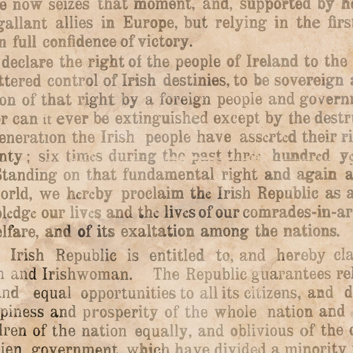 The Proclamation Of The Irish Republic Retro Poster - 24" x 36"