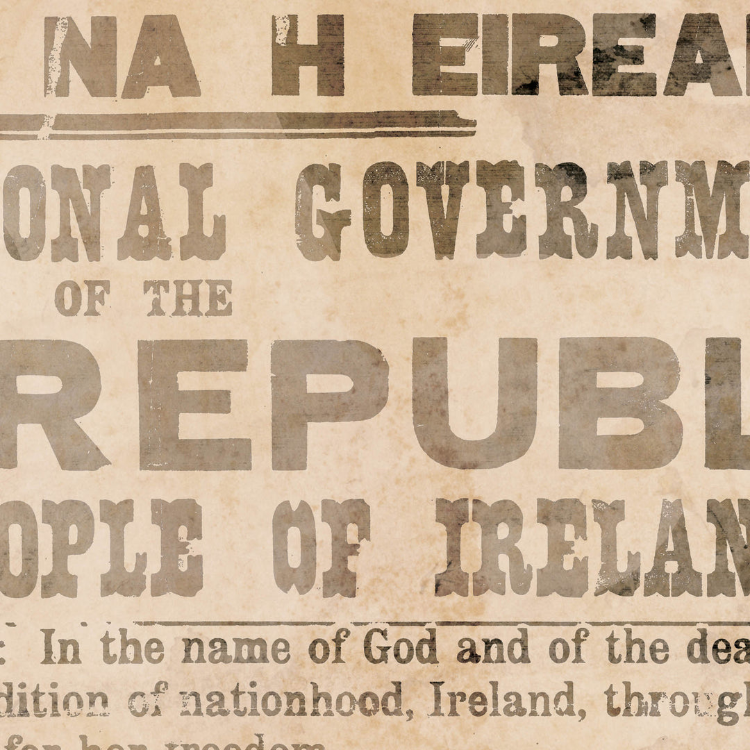 The Proclamation Of The Irish Republic Retro Poster - 24" x 36"