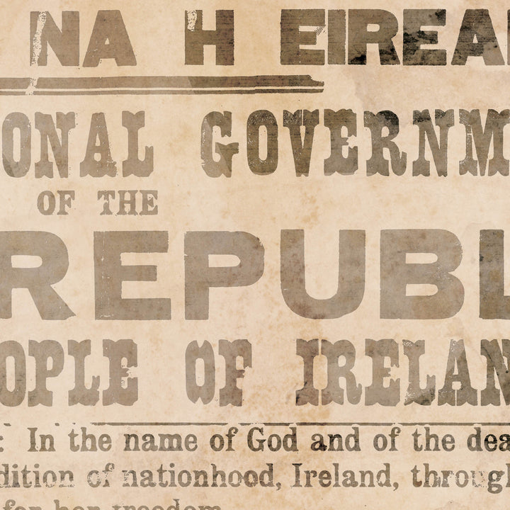 The Proclamation Of The Irish Republic Retro Poster - 24" x 36"