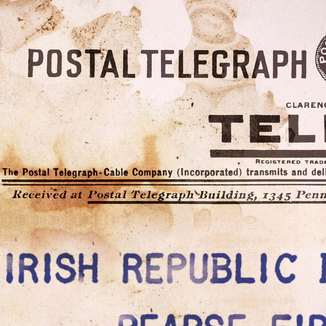 Irish Republic Declared Telegram Retro Poster - 36" x 24"