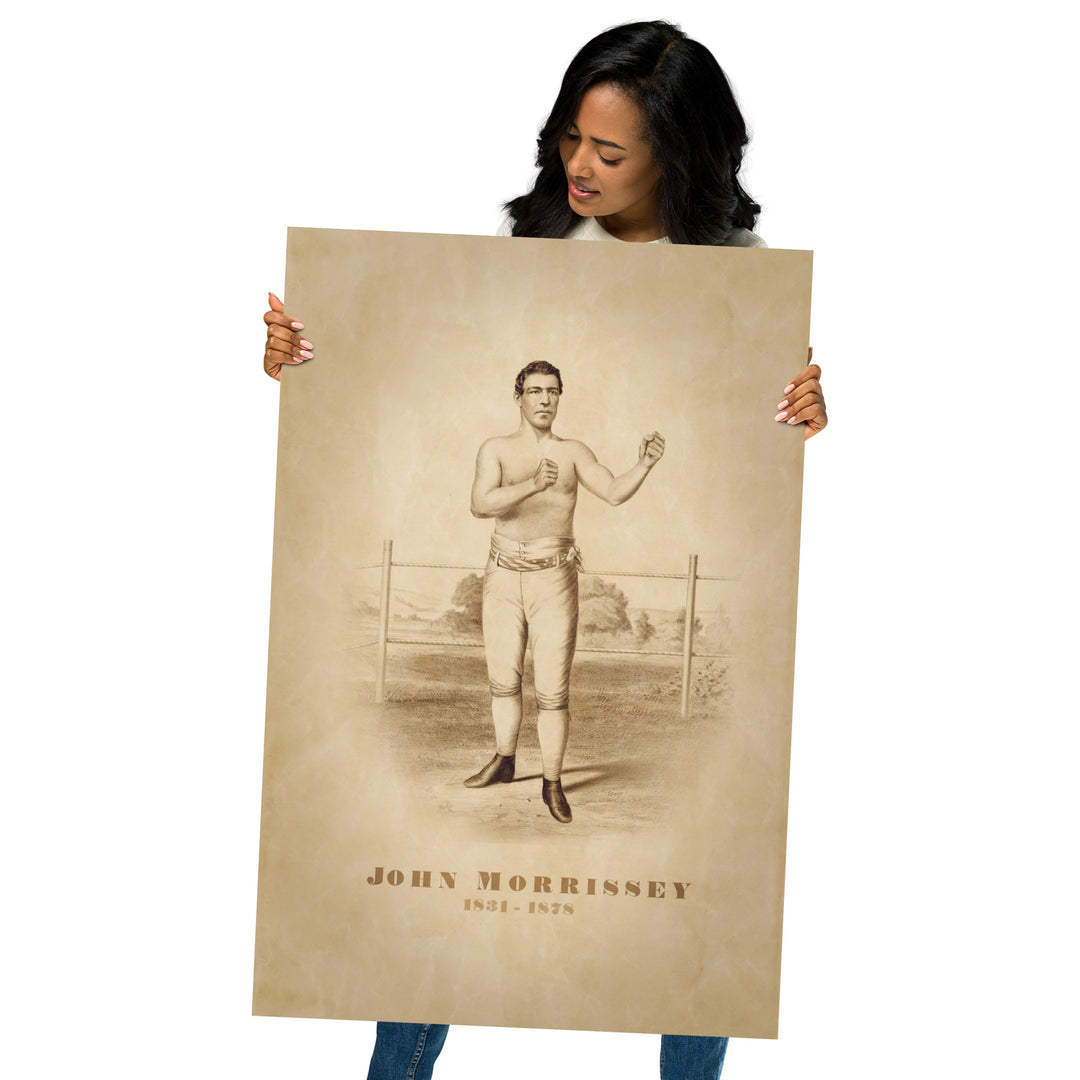 John 'Old Smoke' Morrissey Retro Poster - 24" x 36"