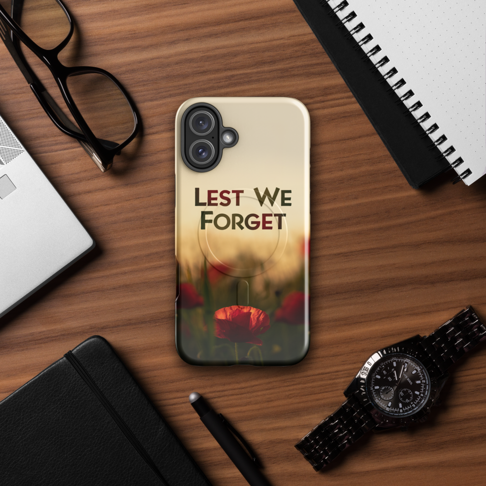 The Lest We Forget MagSafe Tough Case For iPhone