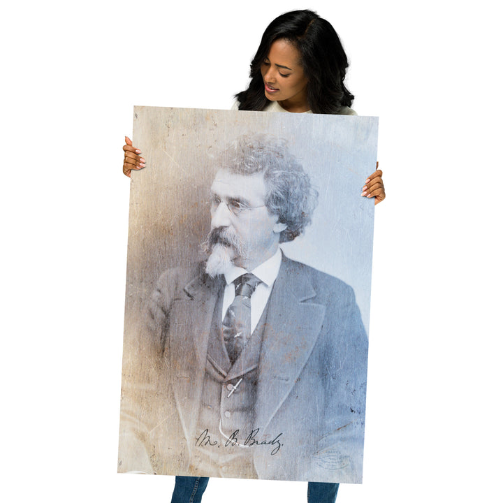 Civil War Photographer Mathew Brady Retro Poster - 24" x 36"