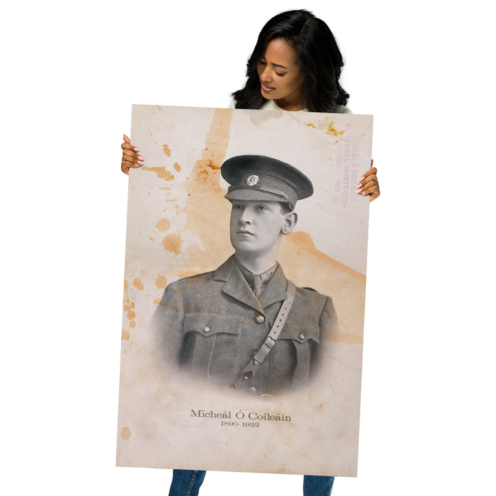 Michael Collins "The Big Fellow" Retro Poster - 24" x 36"