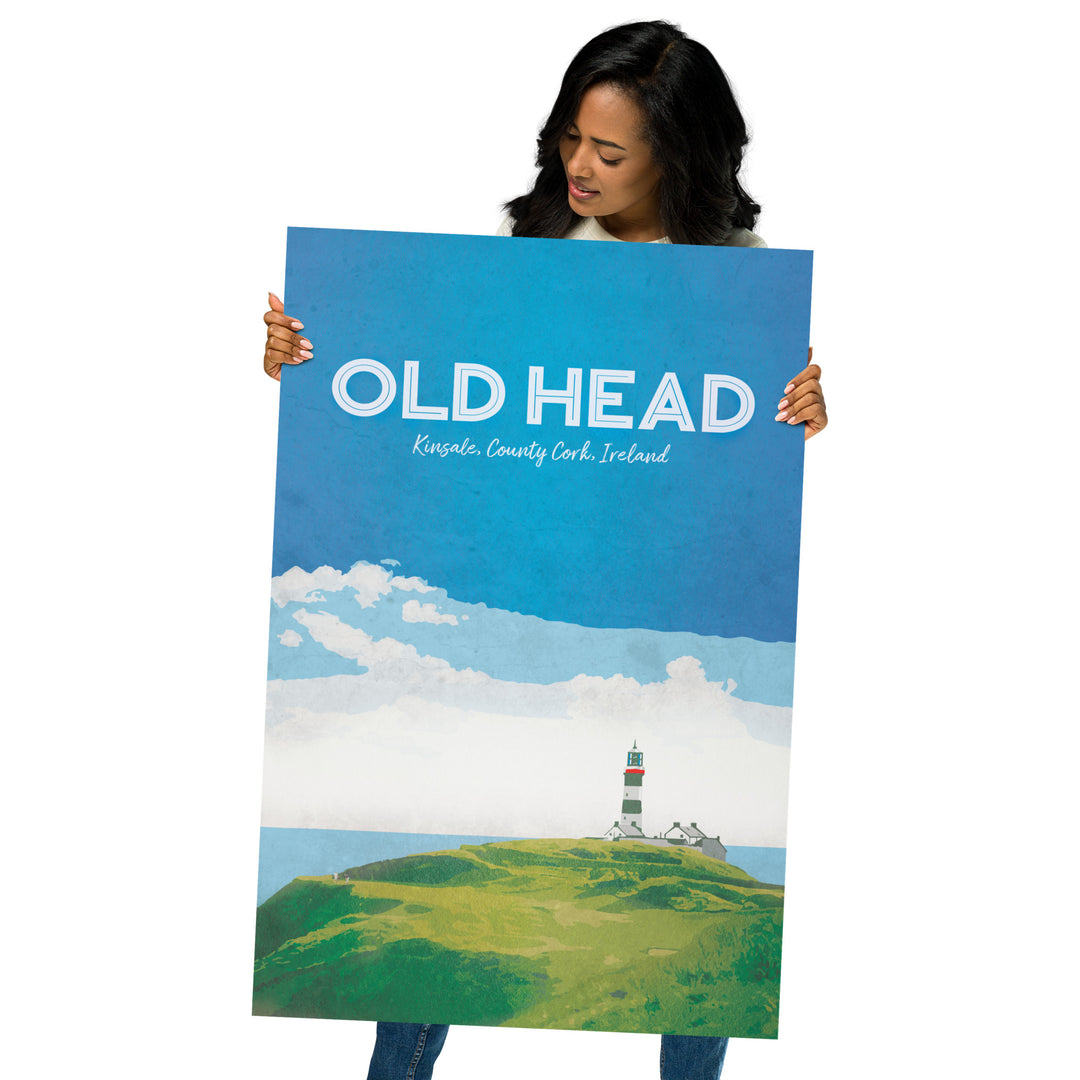 The Old Head Retro Poster - 24" x 36"