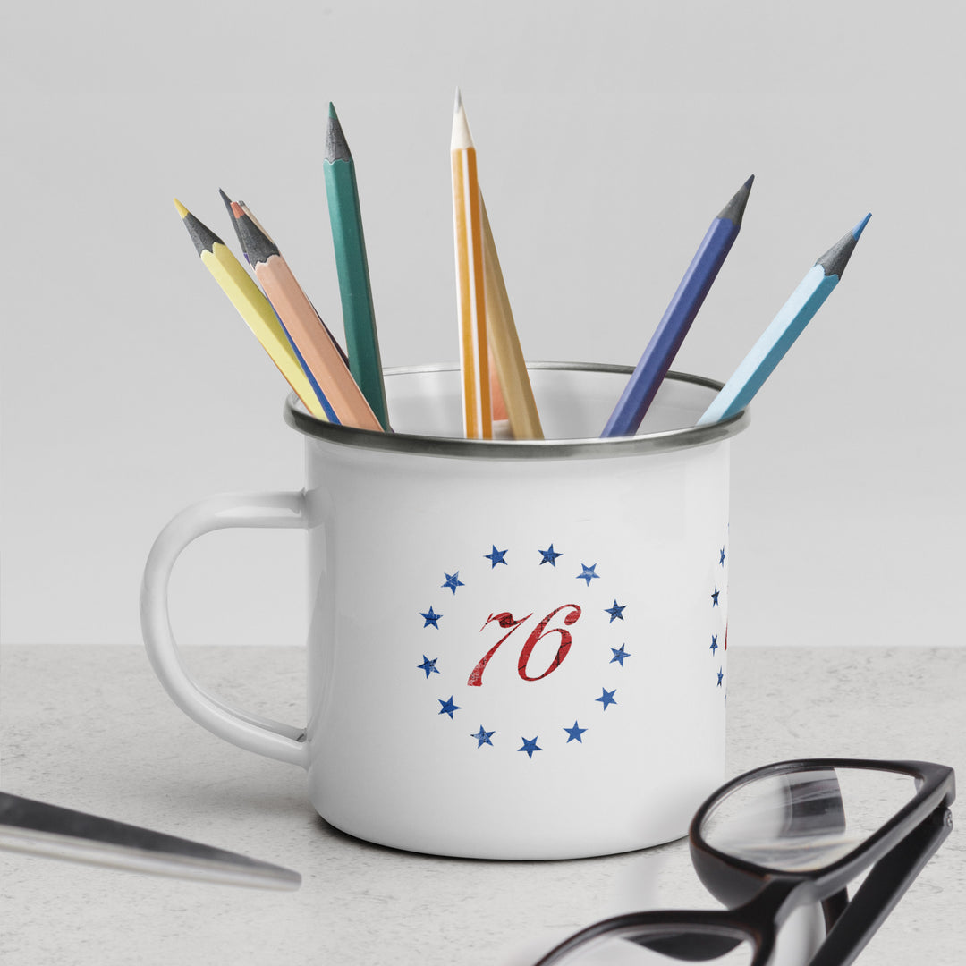 The 1776 Enamel Retro Mug (12 oz)