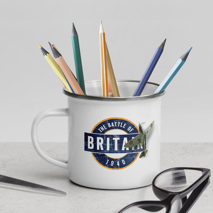 The Battle of Britain 1940 Enamel Retro Mug - 12oz