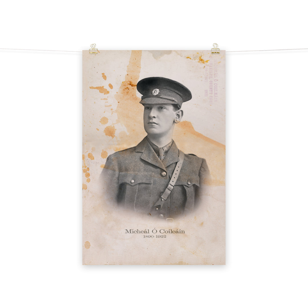 Michael Collins "The Big Fellow" Retro Poster - 24" x 36"