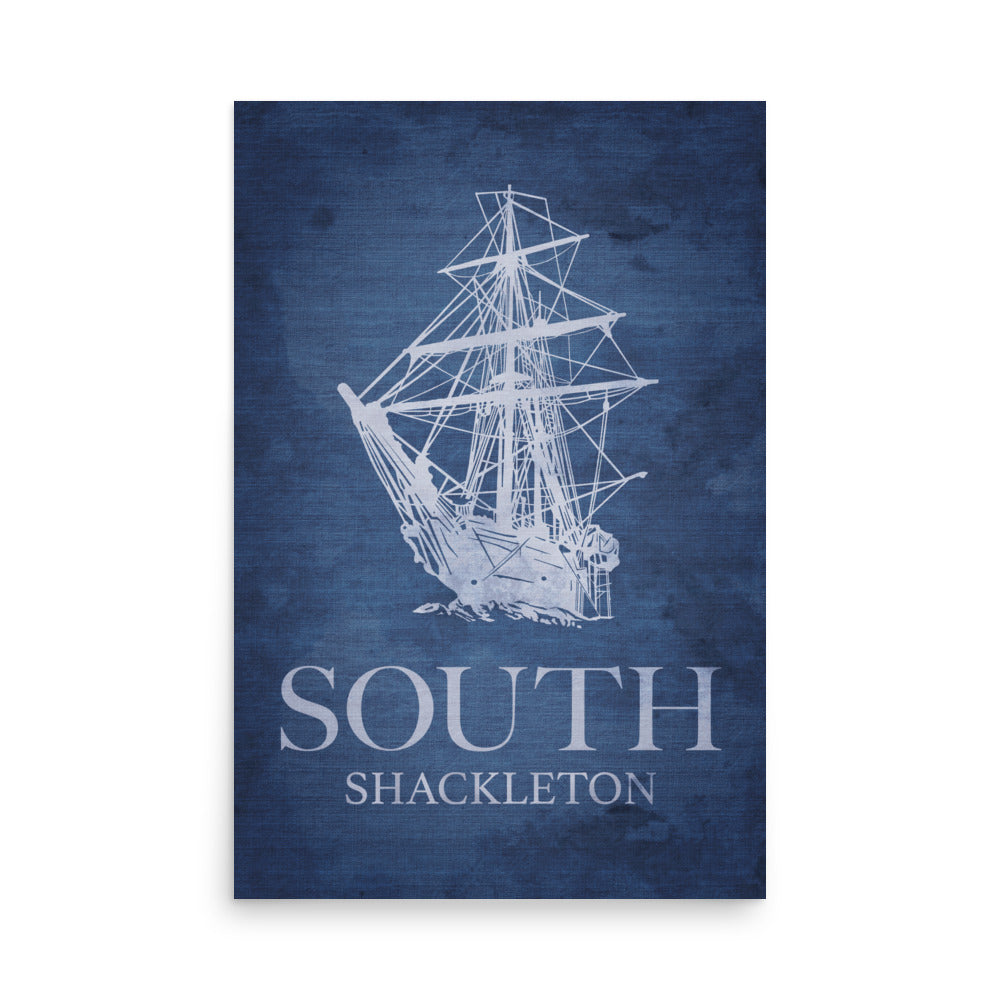 South By Shackleton Retro Poster -  24" x 36"
